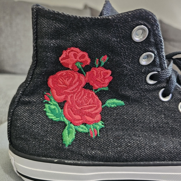 Converse Custom Chuck Taylor All Star Floral Embroidery High Top - Picture 10 of 16